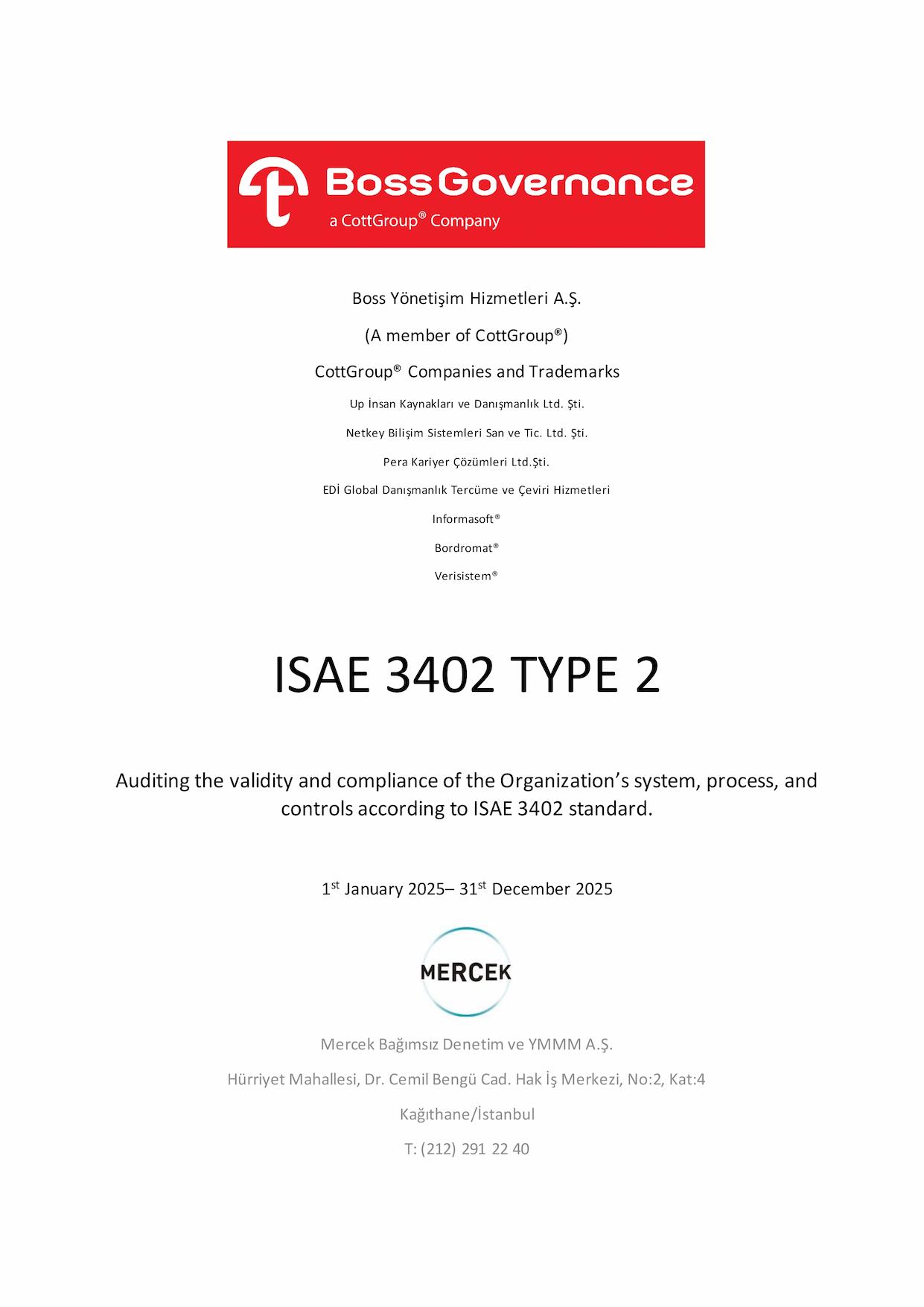 ISAE 3402 Type 2