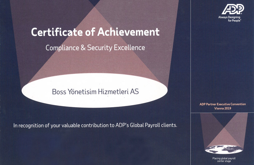 Achievement certification on Compliance and Security Excellence