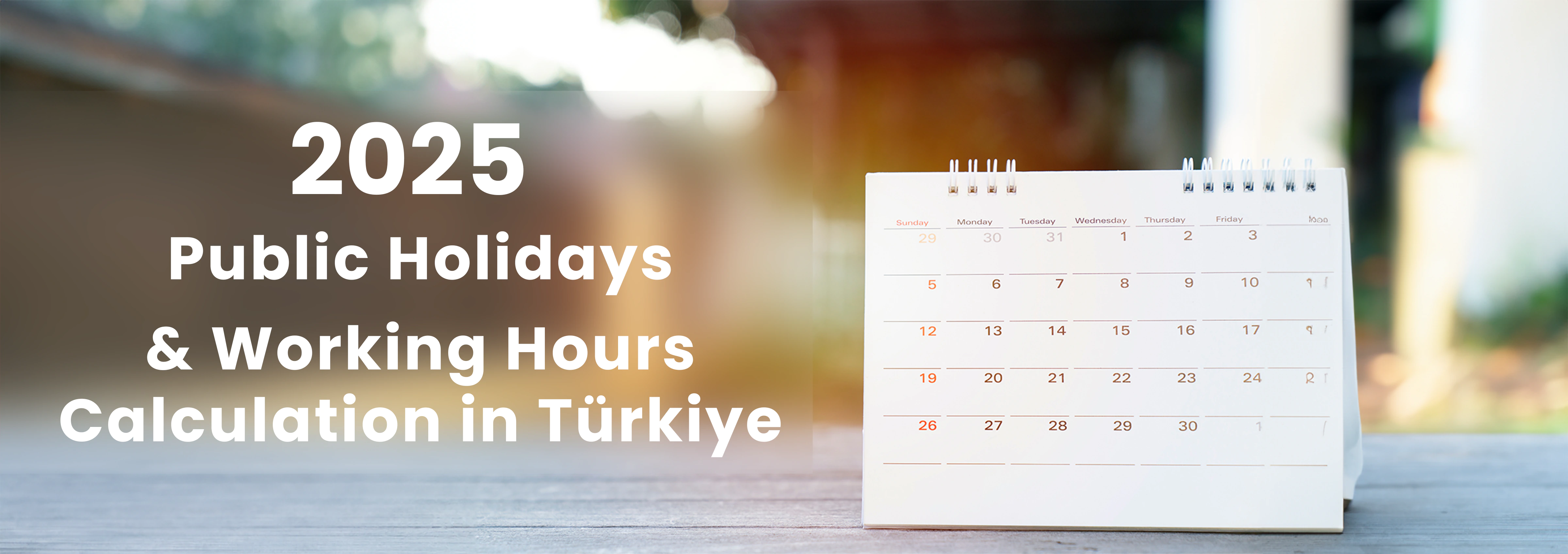 2025 Public Holidays and Working Hours Calculation in Türkiye